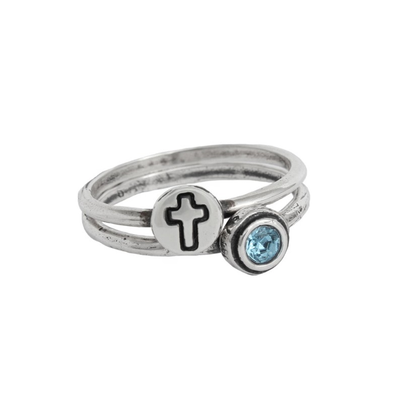 Christian Cross Ring | Religious Ring for Her | Nelle & Lizzy