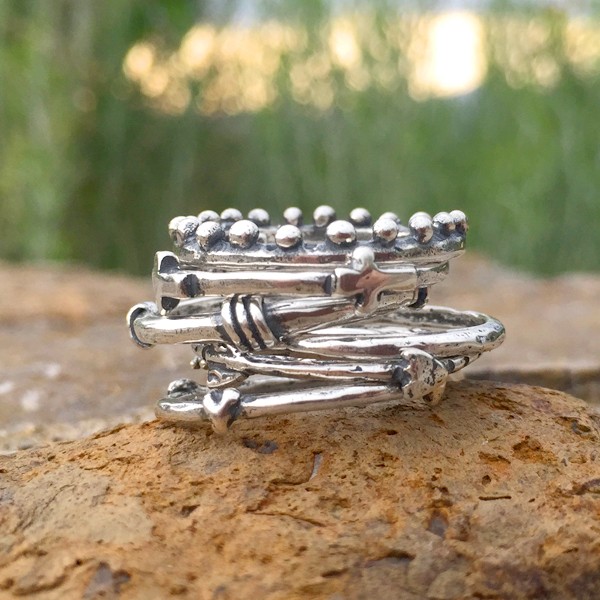 Stackable Rings, Design Your Own Stacking Ring Set in Silver